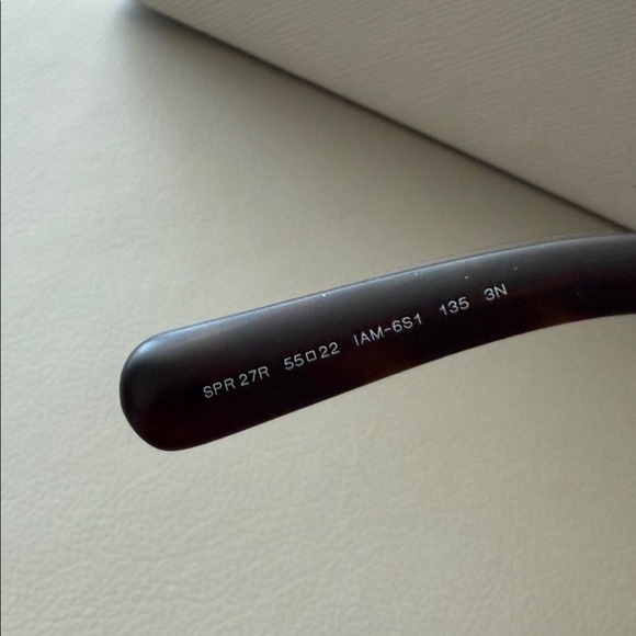 Prada Minimal Baroque Round Brown & Black SPR27R Sunglasses - Picture 5 of 7